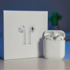 AirPod Gen 2 White Wireless Earbuds with Charging Case